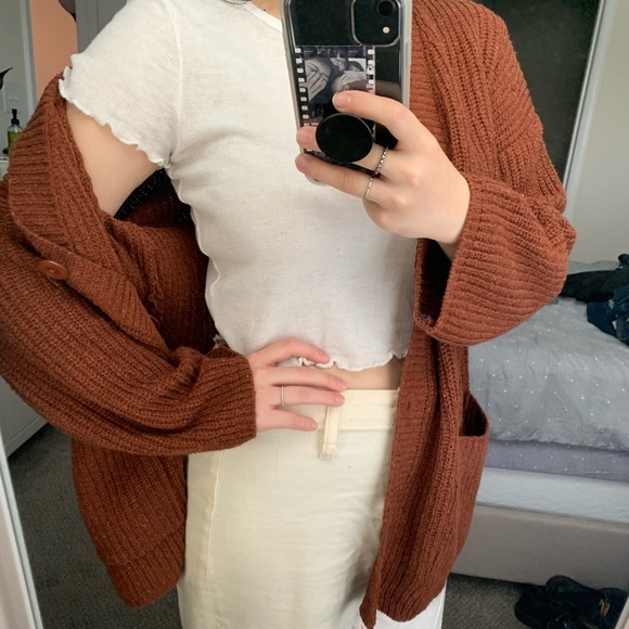 Target Sweaters - Brown Korean brand Cardigan